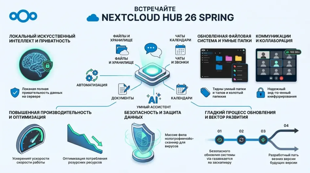 NextCloud Hub 26 Spring: обзор новых функций и возможностей